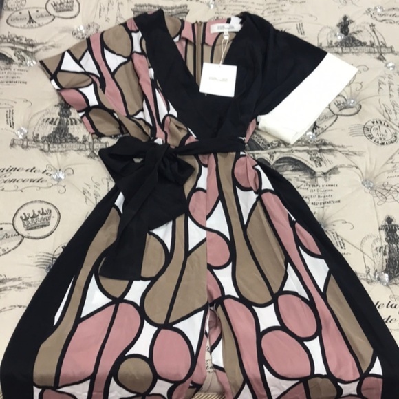 DVF Diane von Furstenberg Foye Belted Jumpsuit - Picture 7 of 11